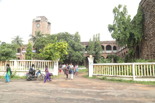 Mulheres Estudantes Colagem Hyderabad Índia Março 2022 — Fotografia de Stock