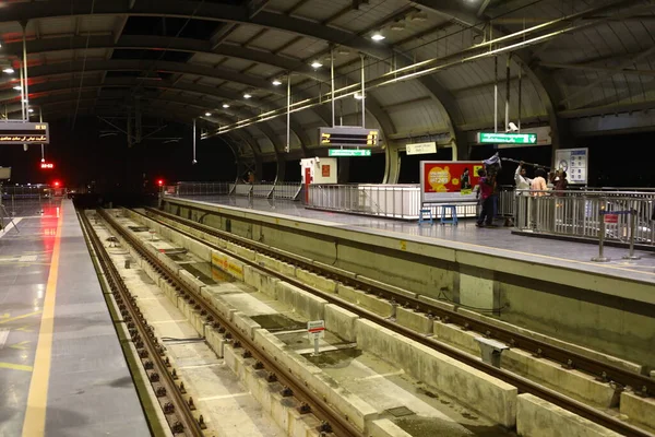 Metro Train Station Hyderabad India 5Th March 2022 — Stock Photo, Image