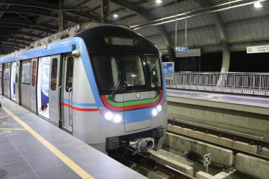 Hyderabad Metro Tren İstasyonu 5 Mart 2022