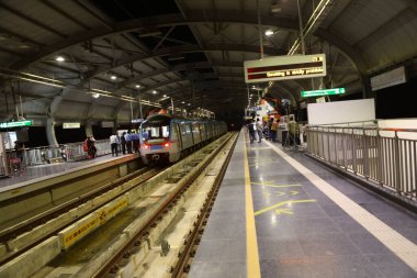 Hyderabad Metro Tren İstasyonu 5 Mart 2022