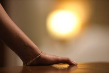 Kadın Model el yakın plan