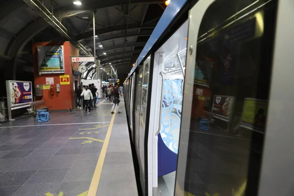 Metro Stazione Hyderabad India Marzo 2022 — Foto Stock