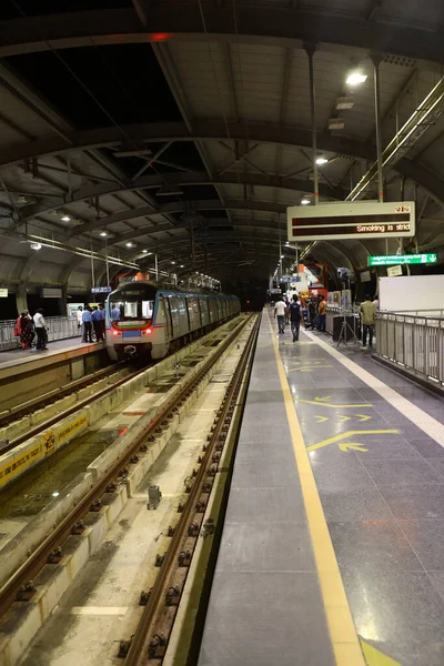 Metro Treinstation Hyderabad India Maart 2022 — Stockfoto