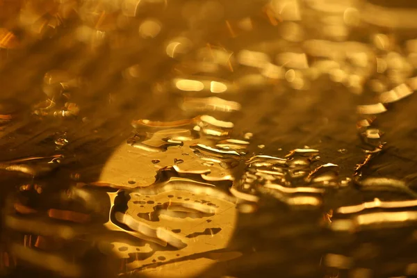 Water Drops Floor Macro Shot — Stock Photo, Image