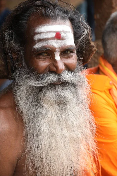 Indian Old Man Getup Hyderabad India 5Th March 2022 — Stock Photo, Image