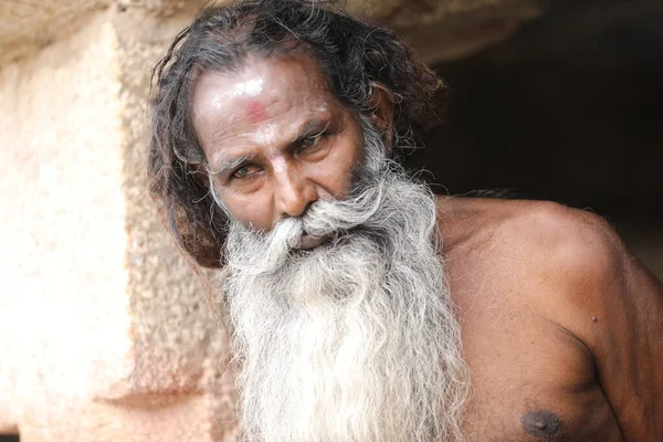 Indiana Homem Velho Getup Hyderabad Índia Março 2022 — Fotografia de Stock