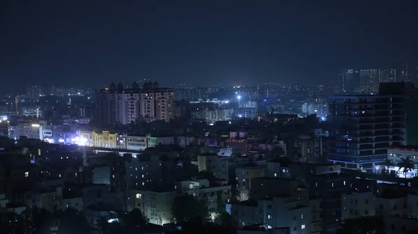 Night Shot City Buildings — Stock Photo, Image