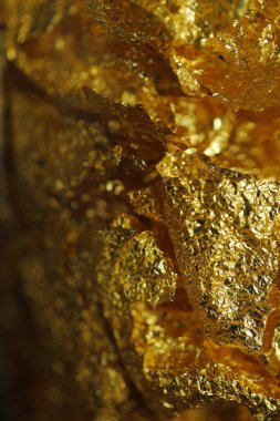Altın Metal desenli Makro çekim