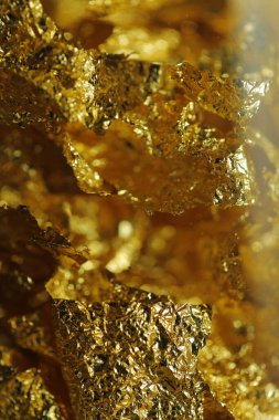 Altın Metal desenli Makro çekim