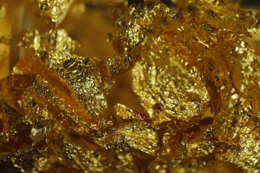 Altın Metal desenli Makro çekim