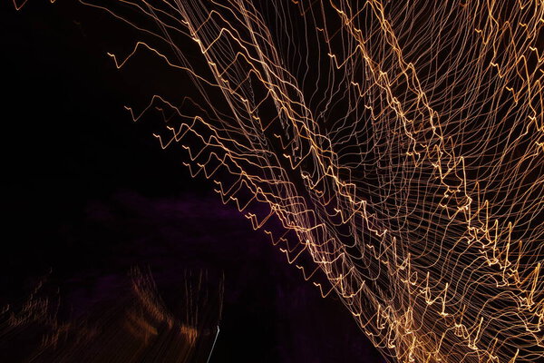 Abstract slow shutter lights Background