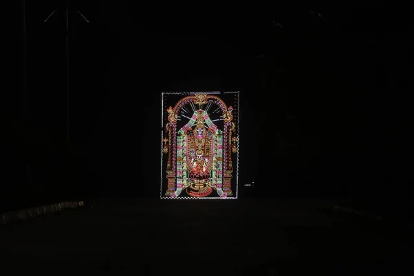 Led 장식의 가벼운 힌두교의 — 스톡 사진
