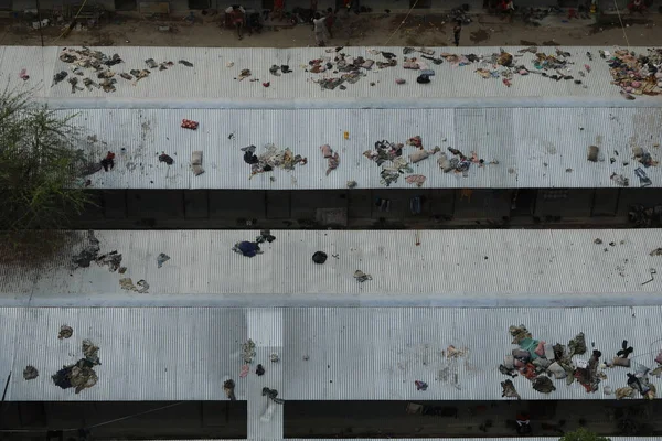 Tempat Pembuangan Sampah Atap — Stok Foto