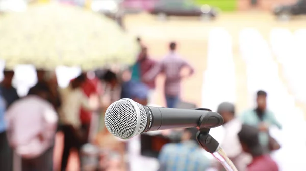 Mic Auf Der Bühne Indien — Stockfoto