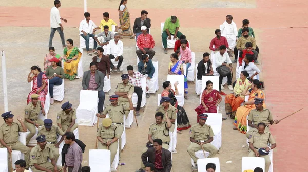 Indian People at political Meeting