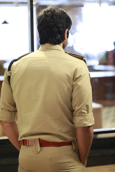 Indian Police Dress Officer — Stock Photo, Image