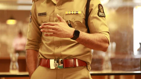 Indian Police dress on officer