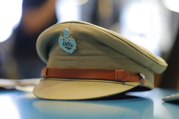 Indian Police Hat on the Table