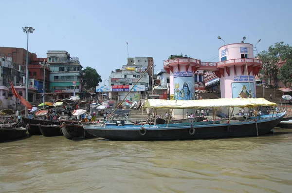 Ghaty Indiach Varanasi — Zdjęcie stockowe