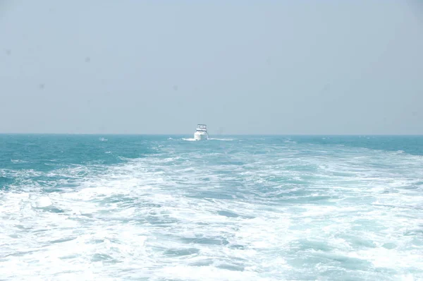 Velocidade Barco Mar — Fotografia de Stock