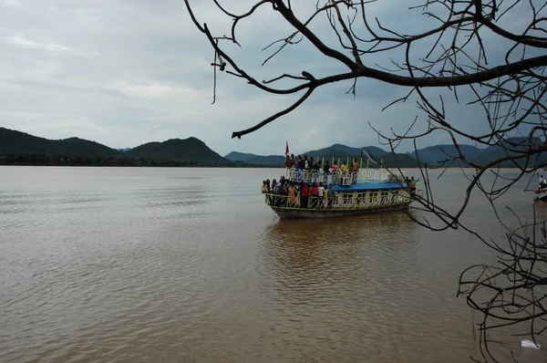 Passenger Boat River India — 图库照片