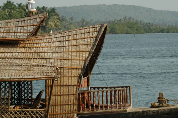 Turystyczny Houseboat Kerala Indie — Zdjęcie stockowe