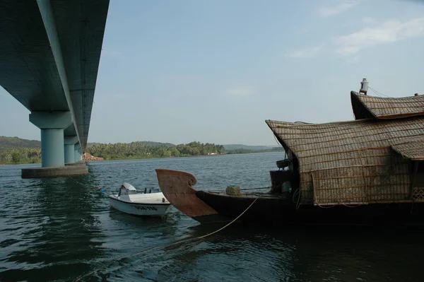 Turystyczny Houseboat Kerala Indie — Zdjęcie stockowe