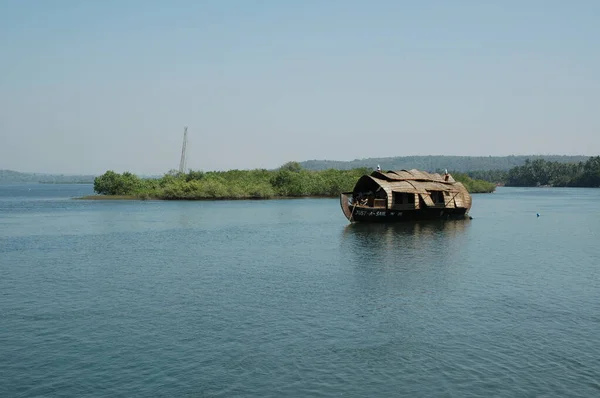 Houseboat Turistico Kerala India — Foto Stock