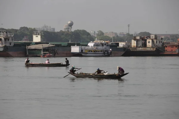 Fishermen Boat Water — Stock Photo, Image