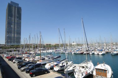 Plajdaki park tekneleri