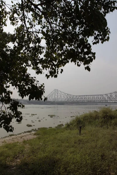 Мост Хаура Калькутта Западная Бенгалия Индия — стоковое фото