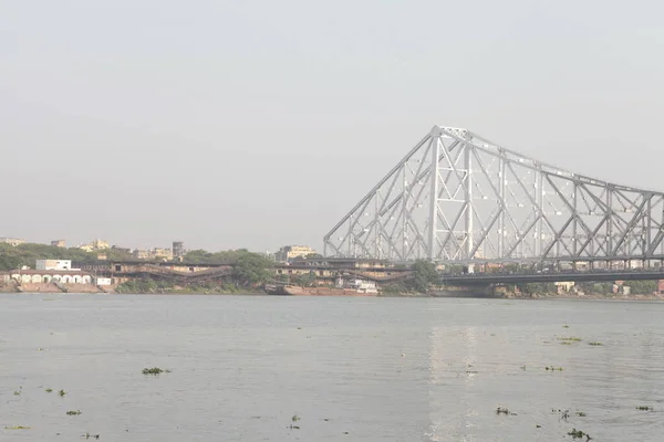 Howrah Bridge Calcuta Bengala Occidental India — Foto de Stock