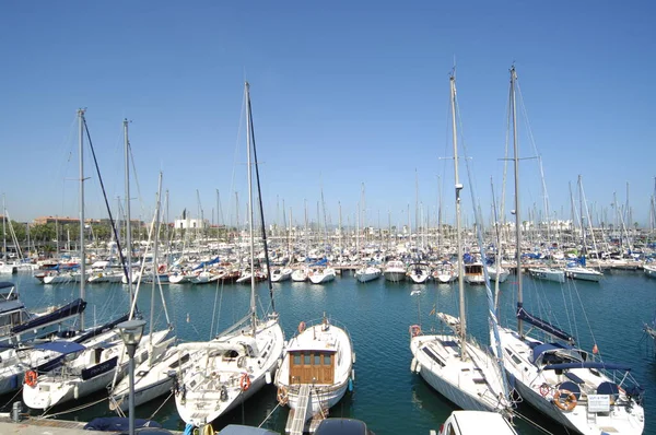 Barcos Estacionamento Praia — Fotografia de Stock