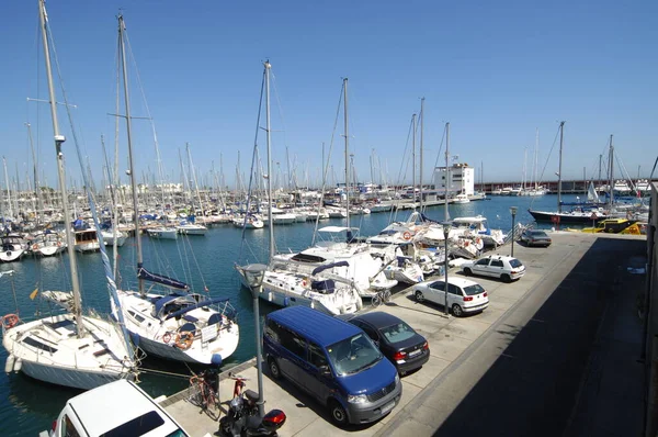 Estacionamiento Barcos Playa — Foto de Stock