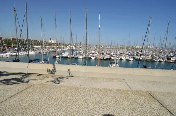 Barcos Estacionamento Praia — Fotografia de Stock