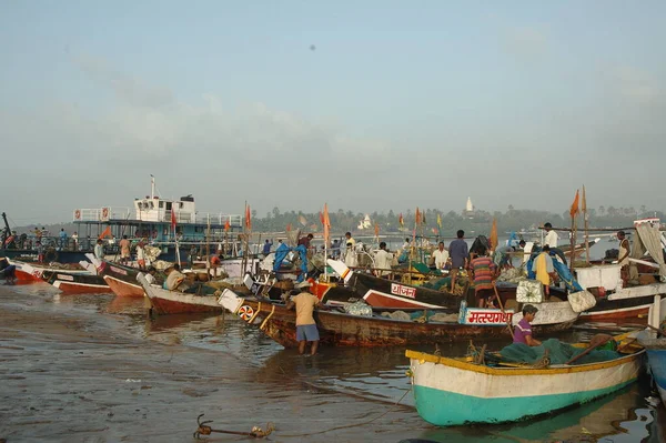 Barcos Estacionamento Praia — Fotografia de Stock