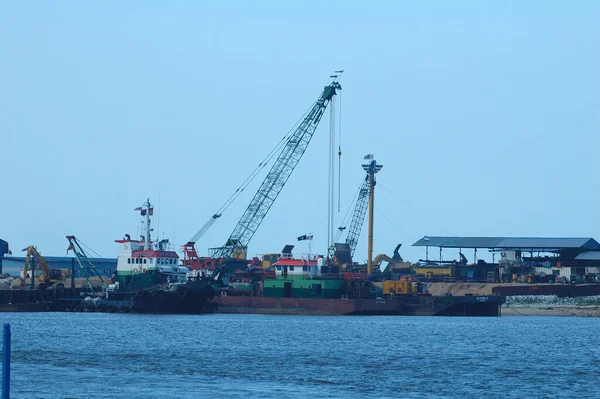 Barcos Estacionamento Praia — Fotografia de Stock