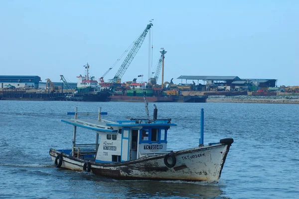 Barcos Estacionamento Praia — Fotografia de Stock