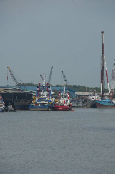 Schip Zee Bij Harbor — Stockfoto