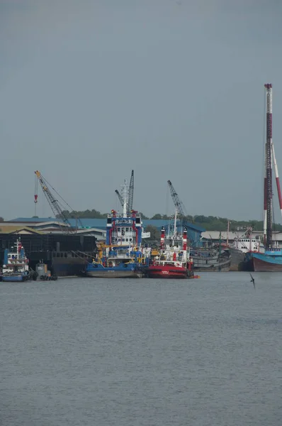 Schip Zee Bij Harbor — Stockfoto