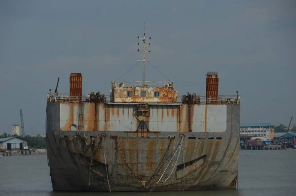 Schip Zee Bij Harbor — Stockfoto