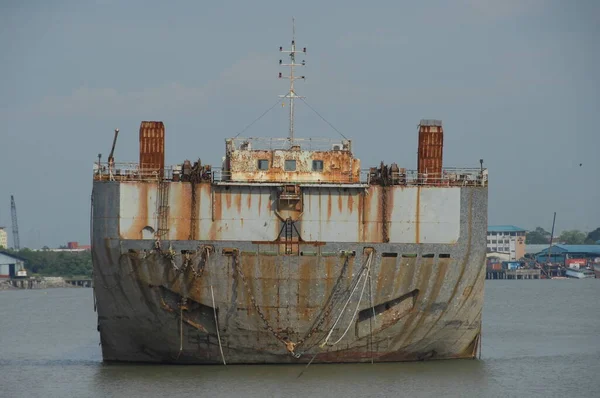 Schip Zee Bij Harbor — Stockfoto