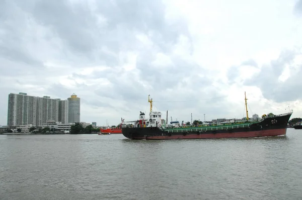 Schip Zee Bij Harbor — Stockfoto