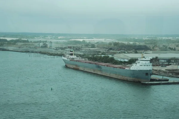 Schip Zee Bij Harbor — Stockfoto