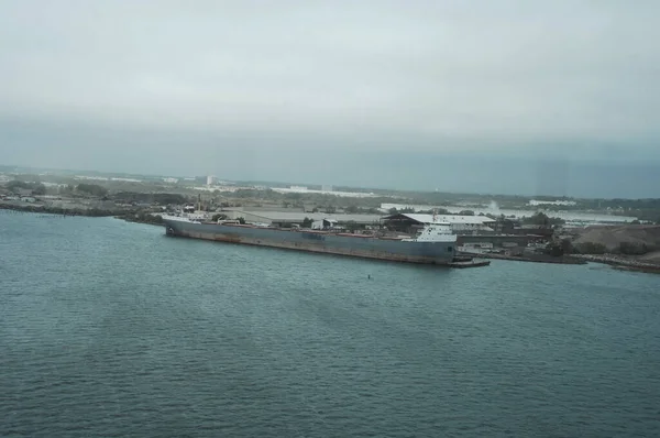 Fartyg Havet Vid Hamnen — Stockfoto