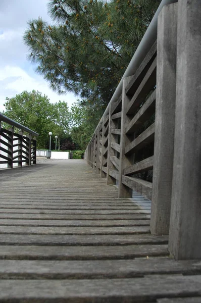 Wooden Bridge Rural Area — Stock Photo, Image