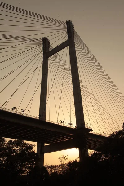 Most Przez Road Indie — Zdjęcie stockowe