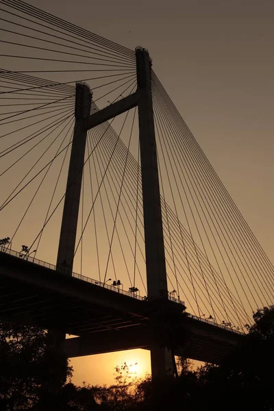 Pont Travers Route Inde — Photo