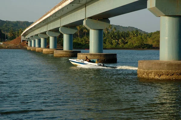 Pont Travers Rivière Inde — Photo