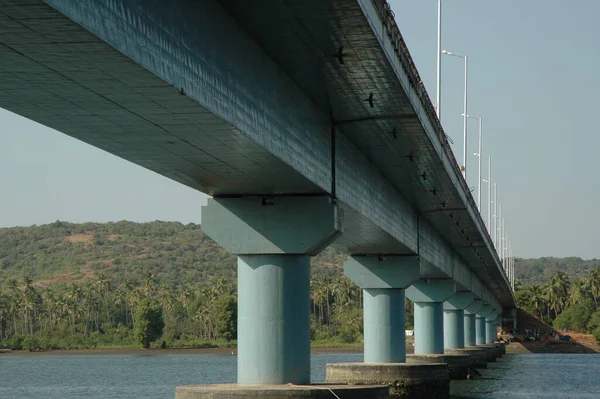 Pont Travers Rivière Inde — Photo